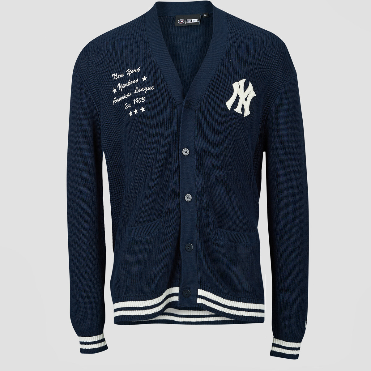 New-Era  MLB COLLEGIATE SCRIPT CARDI NEW YORK YANKEES  Tmavě modrá