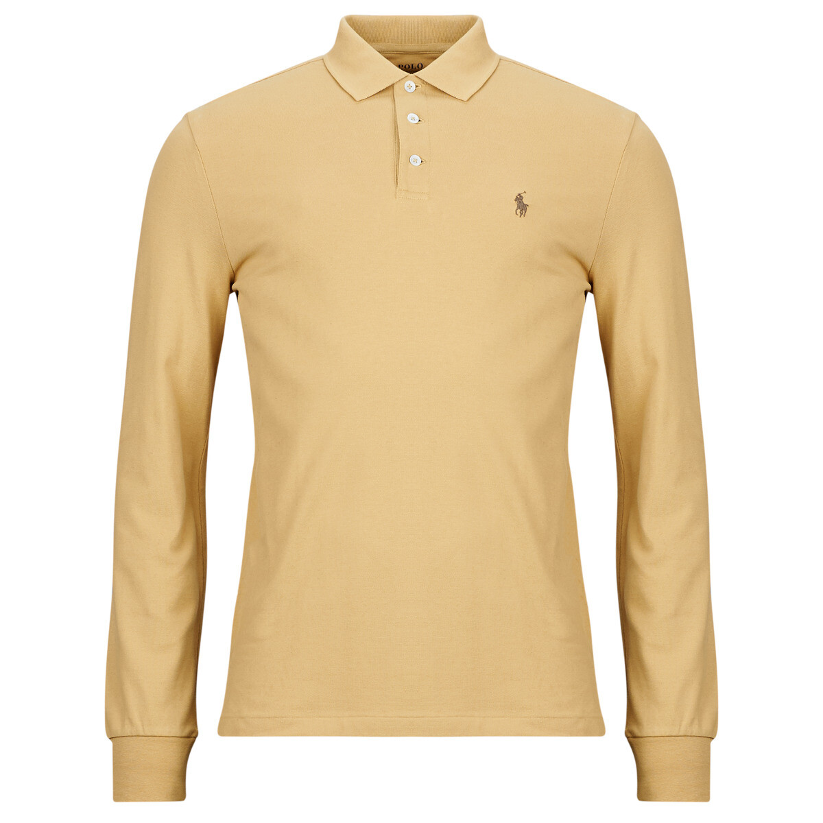Polo Ralph Lauren  POLO COUPE AJUSTEE SLIM FIT EN COTON STRECH MESH  Béžová