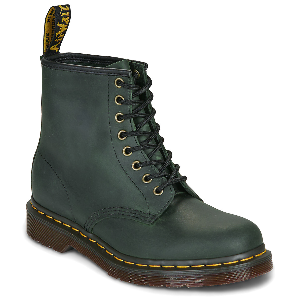 Dr. Martens  1460 GREEN CRAZY HORSE  Zelená