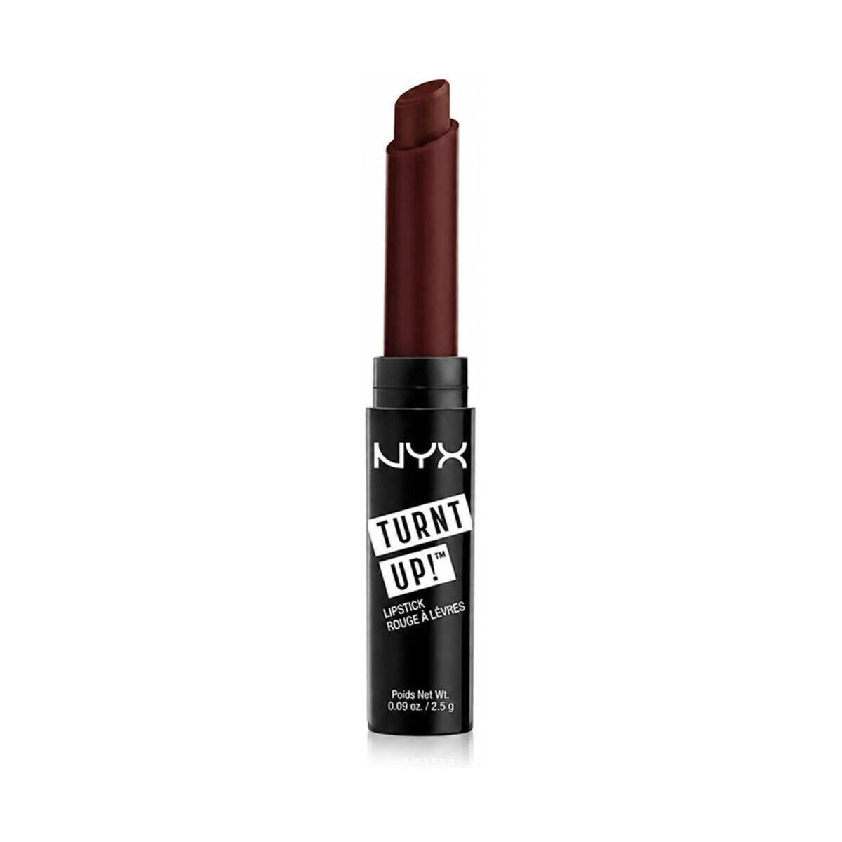 Nyx Professional Make Up  Turnt Up Lipstick! - 09 Dahlia  Černá