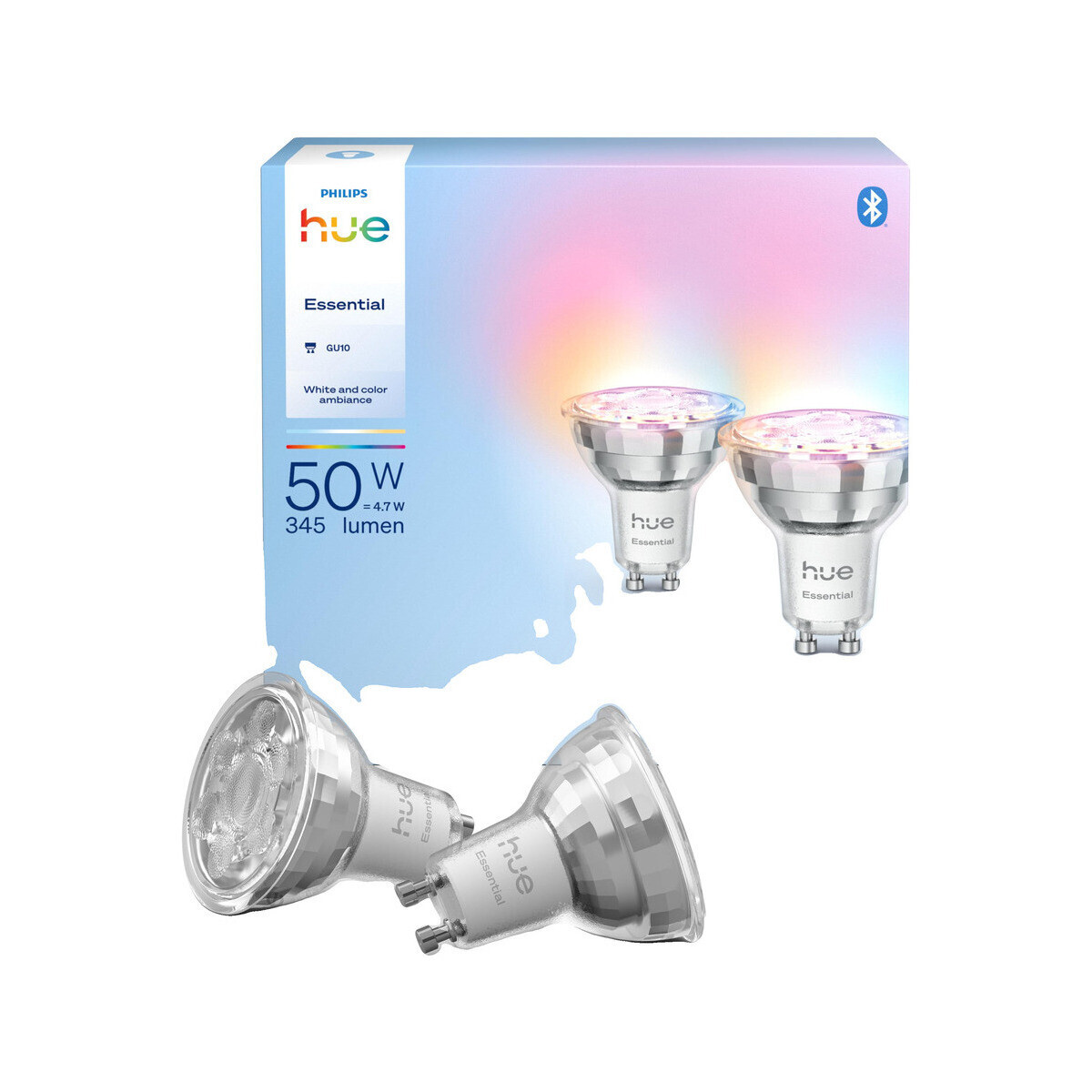 Philips  Spot  essential gu10 4.7W blanc  Bílá