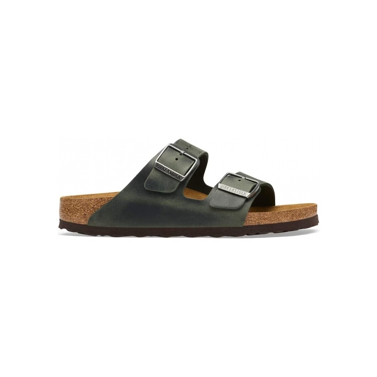 BIRKENSTOCK  Arizona Natural Oiled Leather Narrow - Thyme  Zelená