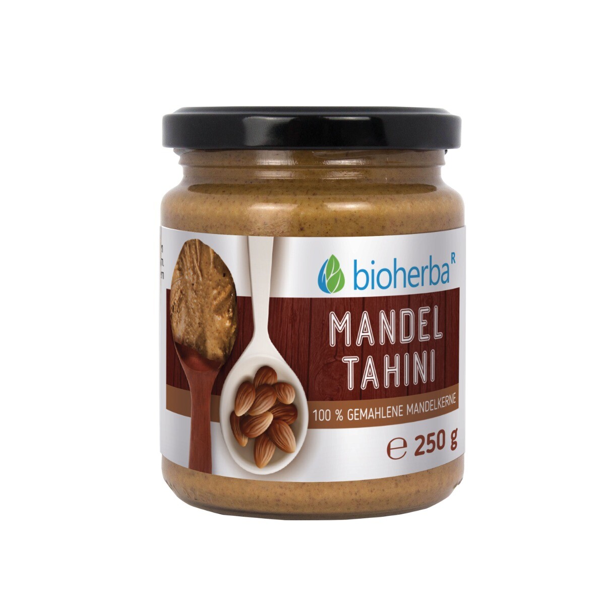 100% mandlové tahini z mletých mandlových jader – 250 g – Bioherba