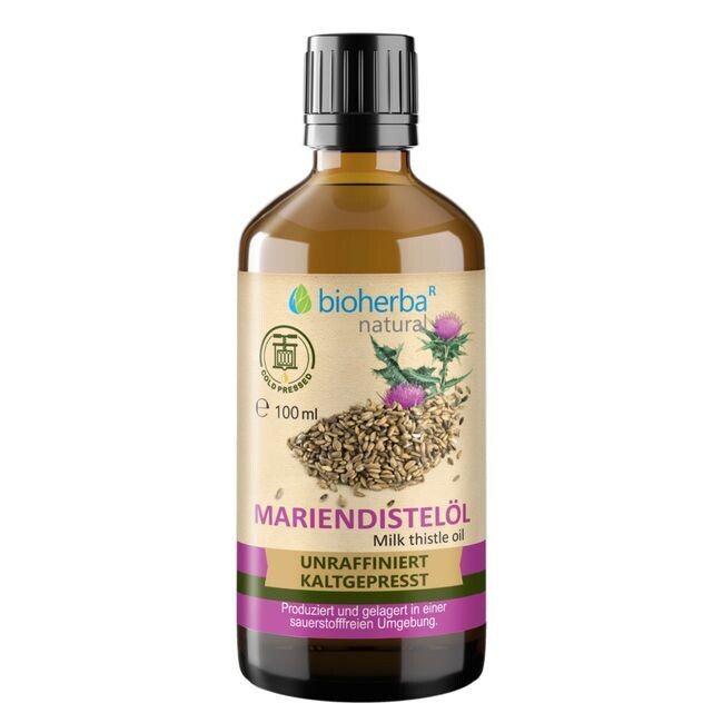 Olej z ostropestřce mariánského – 100 ml – Bioherba