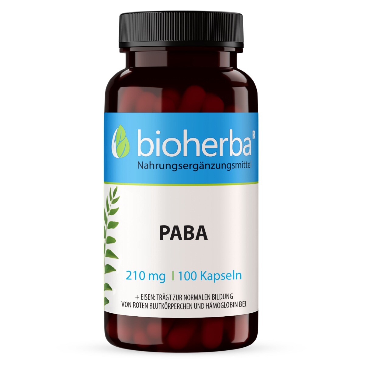 PABA (kyselina para-aminobenzoová) 210 mg – 100 kapslí – Bioherba