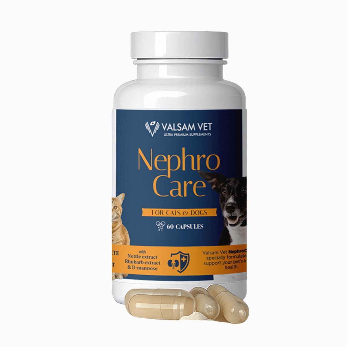 NEPHROCARE - podpora ledvin a močových cest pro psy a kočky 60 kapslí - Valsam Vet