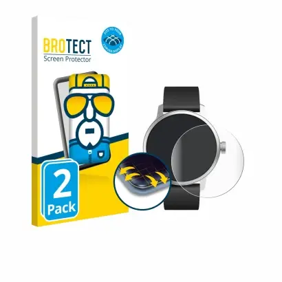 Ochranné fólie 2 Pack BROTECT Flex Full-Cover Screen Protector for Withings ScanWatch (42 mm)