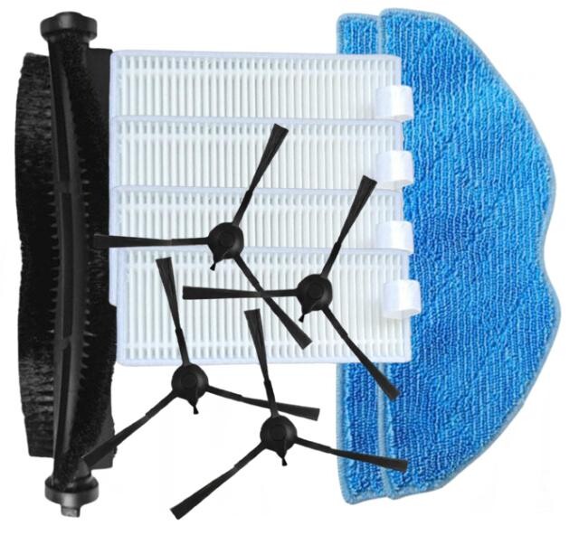 11ks HEPA filtry, kartáče, mopy pro ROWENTA X-Plorer S65, S70+, S75s, S135, S140, 360 S8, Ezviz sada