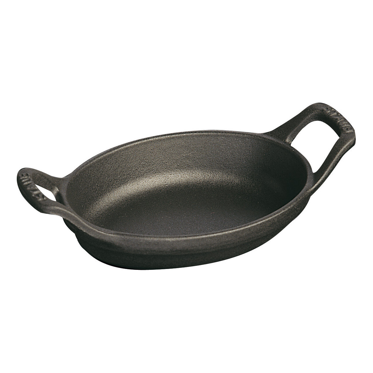 Oválný litinový mini pekáč černý 15 cm Staub