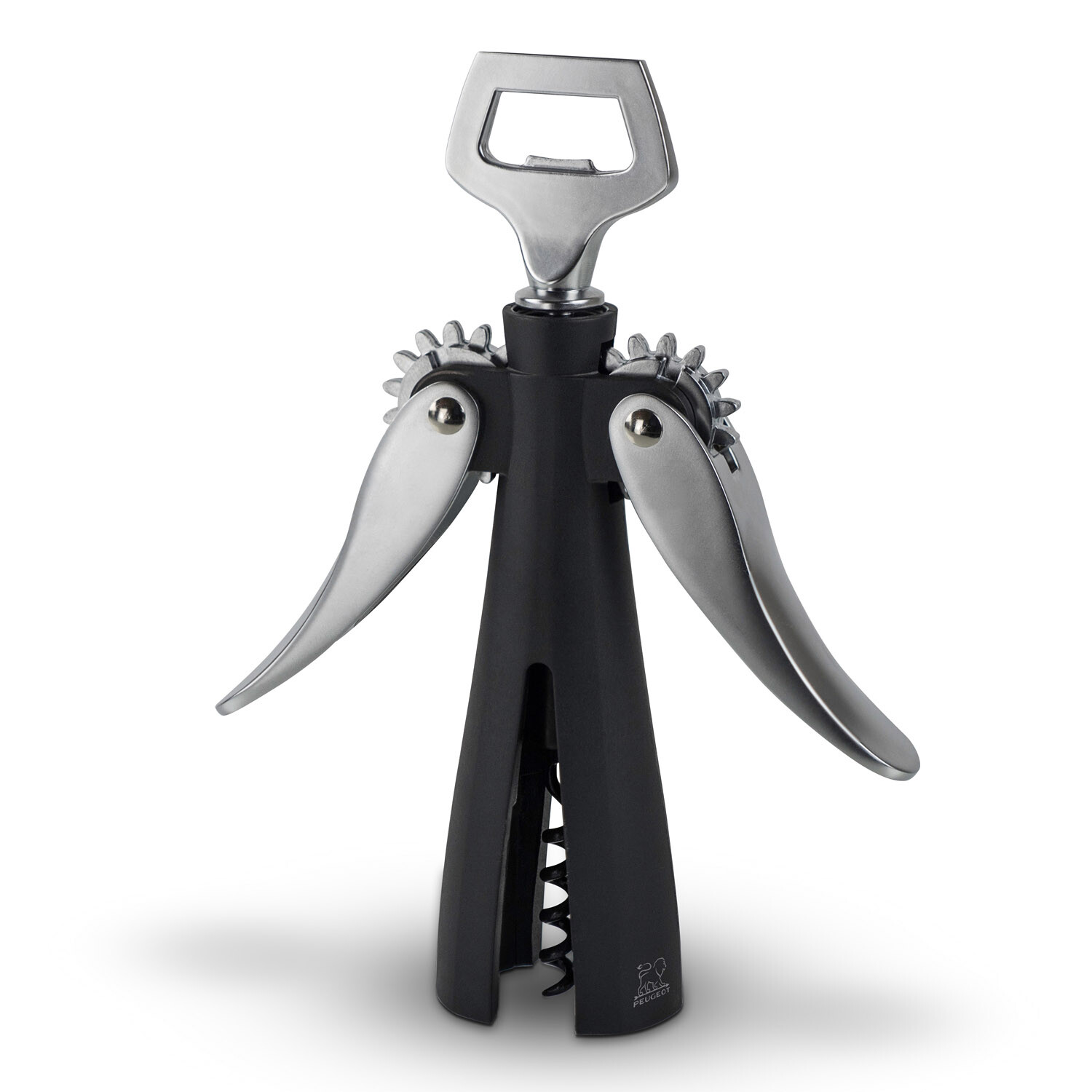 Křídlová vývrtka 2v1 SOUVERAIN nerez/černá 19,6 cm Peugeot