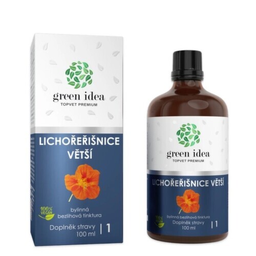 Green idea Lichořeřišnice větší bylinná bezlihová tinktura 100ml - II. jakost