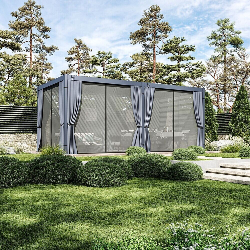 Set závěsů a moskytiér pro pergolu ECO 6x3 Rojaplast