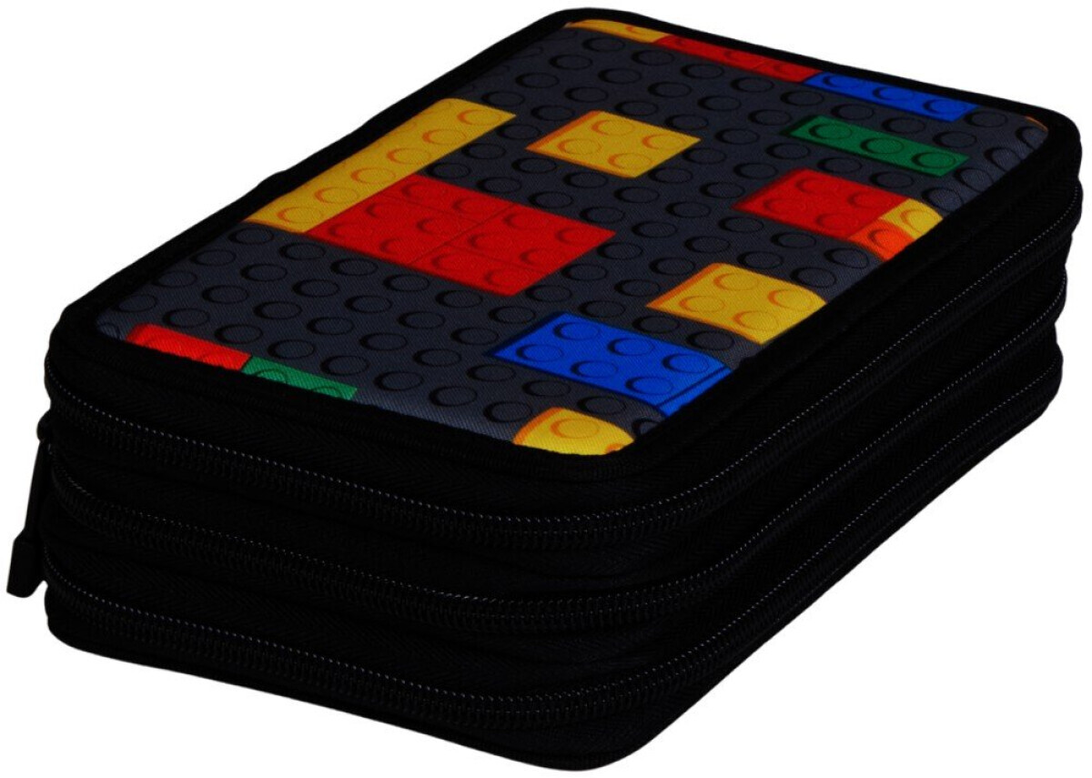 LEGO Barevné kostičky - penál 3 patrový bez náplně