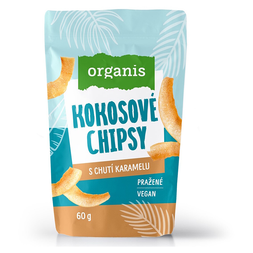 ORGANIS Kokosové chipsy s karamelem 60 g