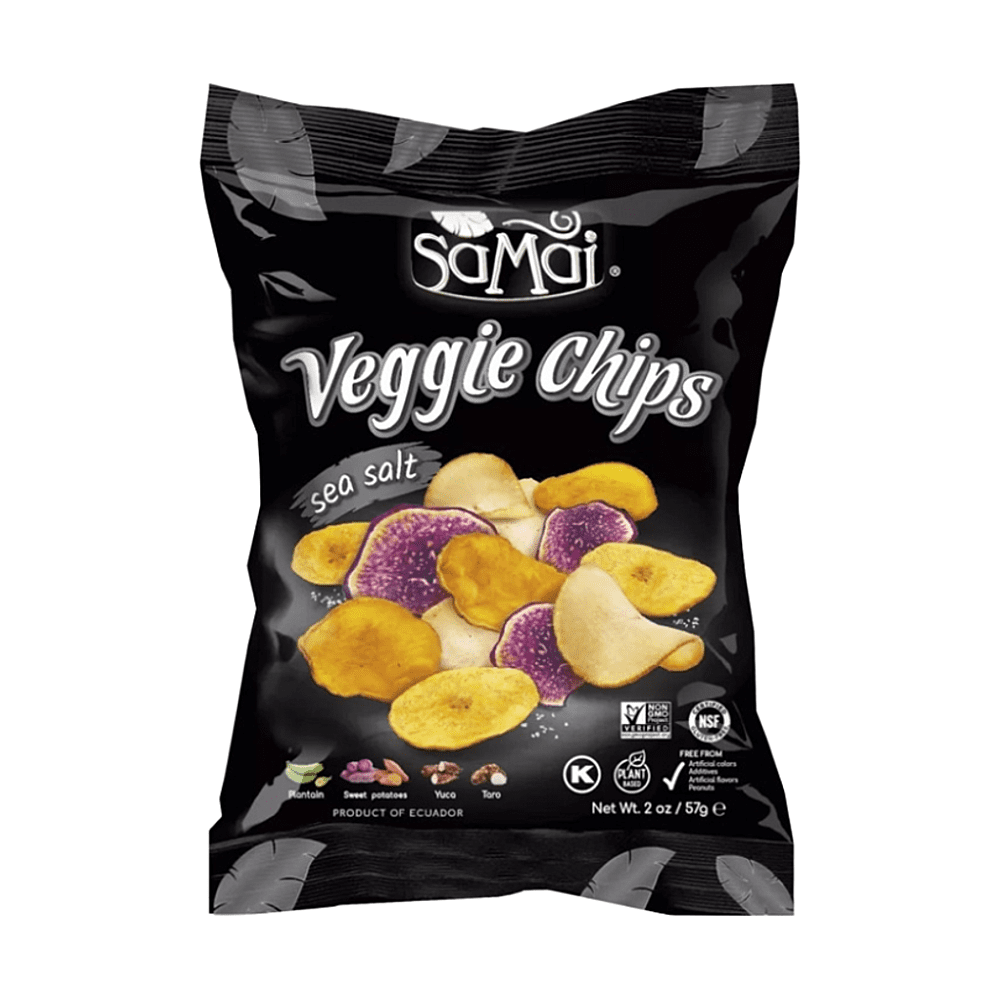 SAMAI Tropické zeleninové chipsy mix s mořskou solí 57 g