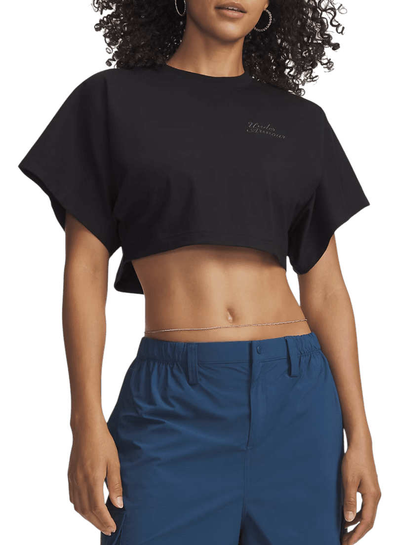 Triko Under Armour Cropped Script Short Sleeve