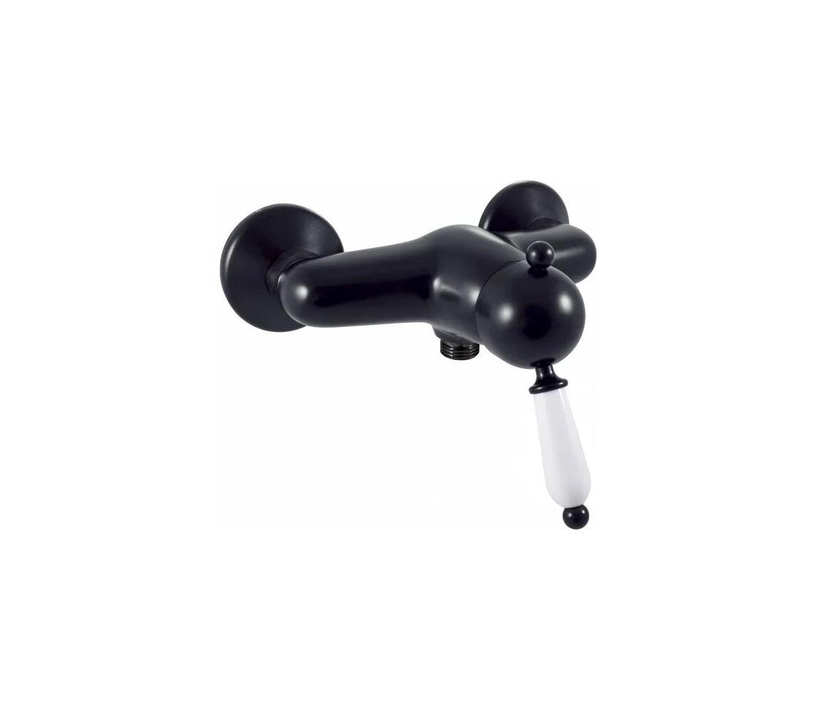RAV Slezák L581.5CMAT - Sprchová baterie LABE RETRO 12,3 cm matná černá L581.5CMAT