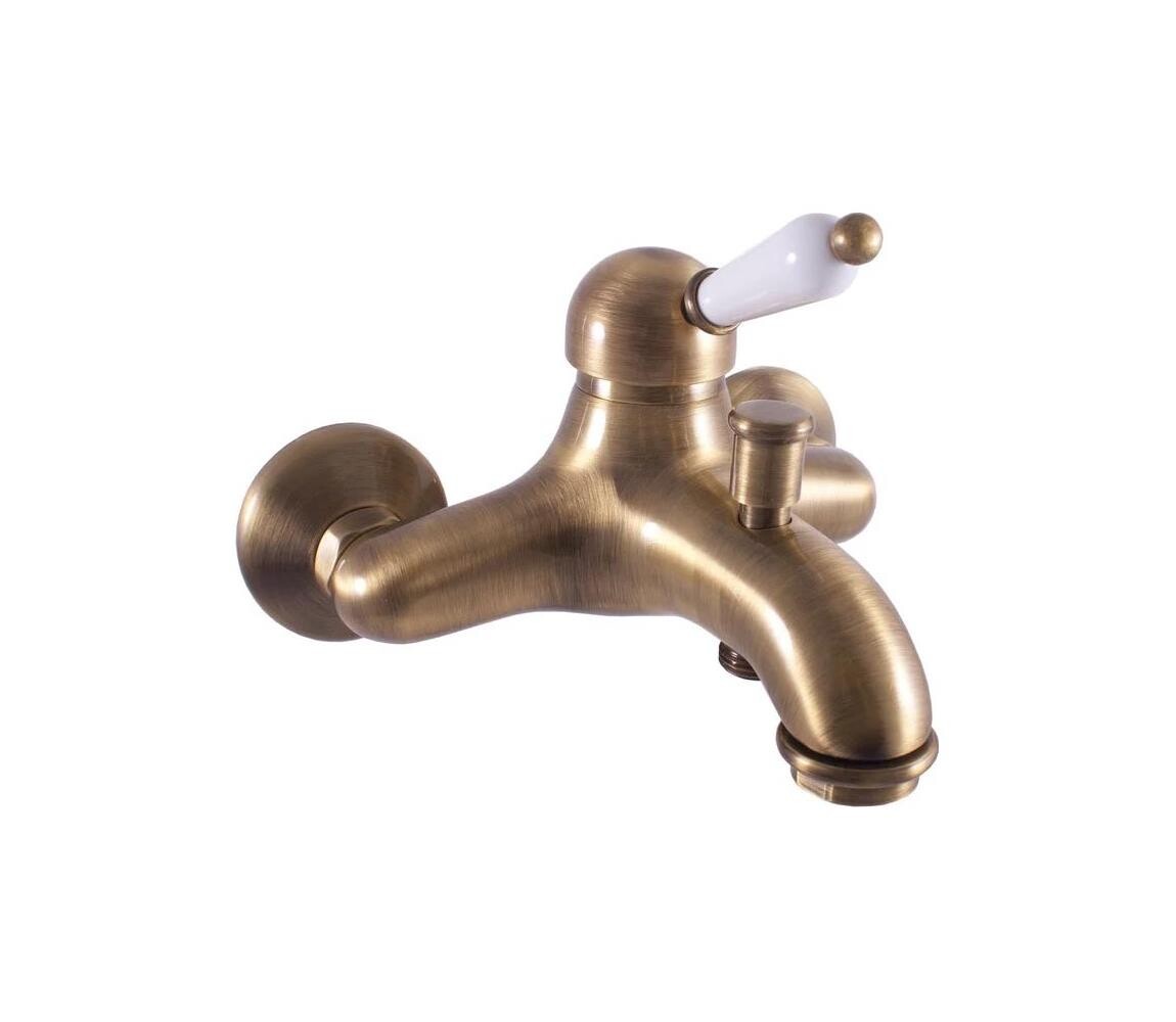 RAV Slezák L554.5SM - Vanová baterie LABE RETRO 13,7 cm stará mosaz L554.5SM