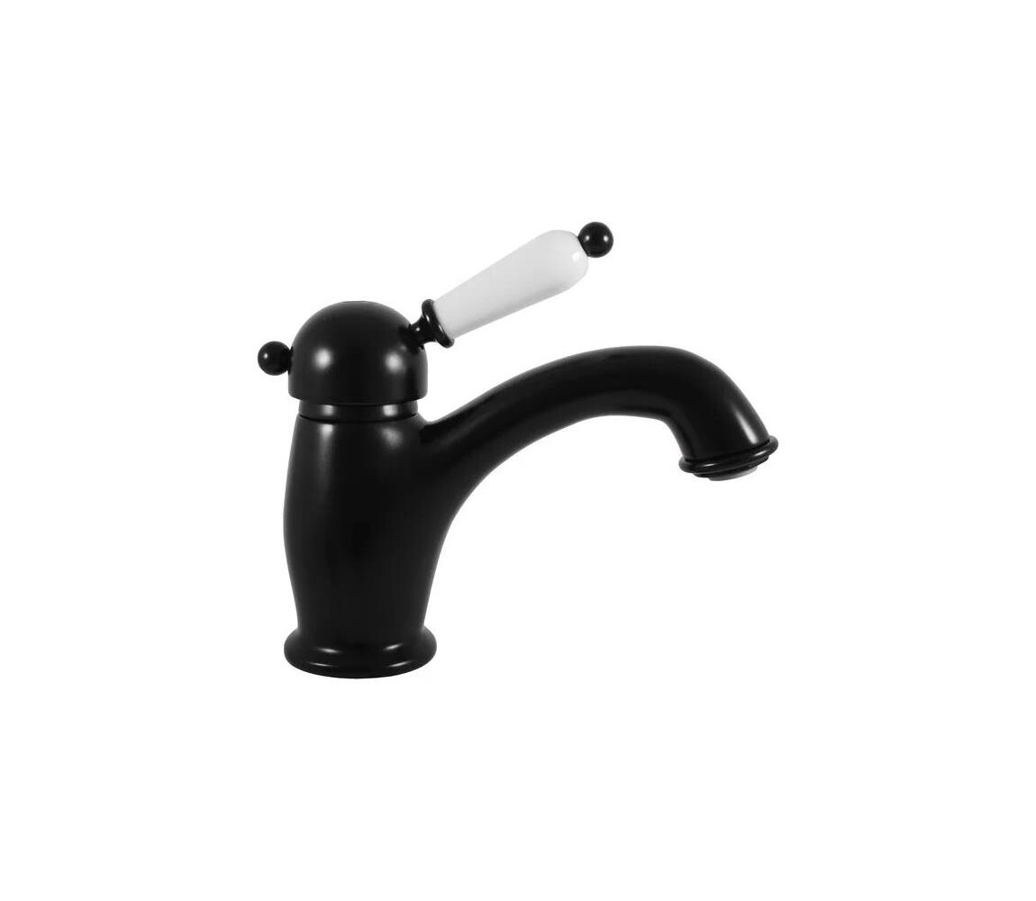 RAV Slezák L526.0CMAT - Umyvadlová baterie LABE RETRO 15,3 cm matná černá L526.0CMAT