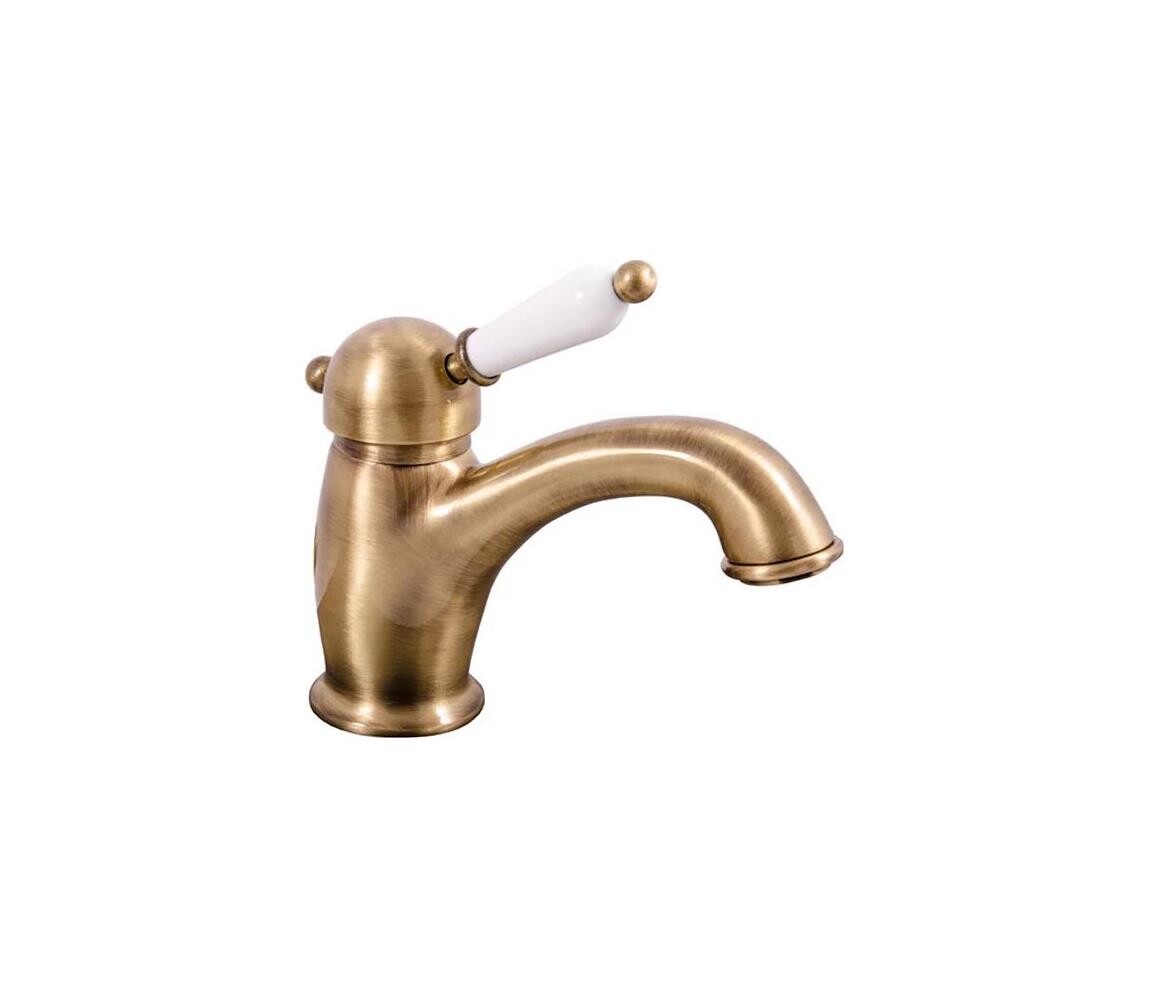 RAV Slezák L526.0SM - Umyvadlová baterie LABE RETRO 15,3 cm stará mosaz L526.0SM