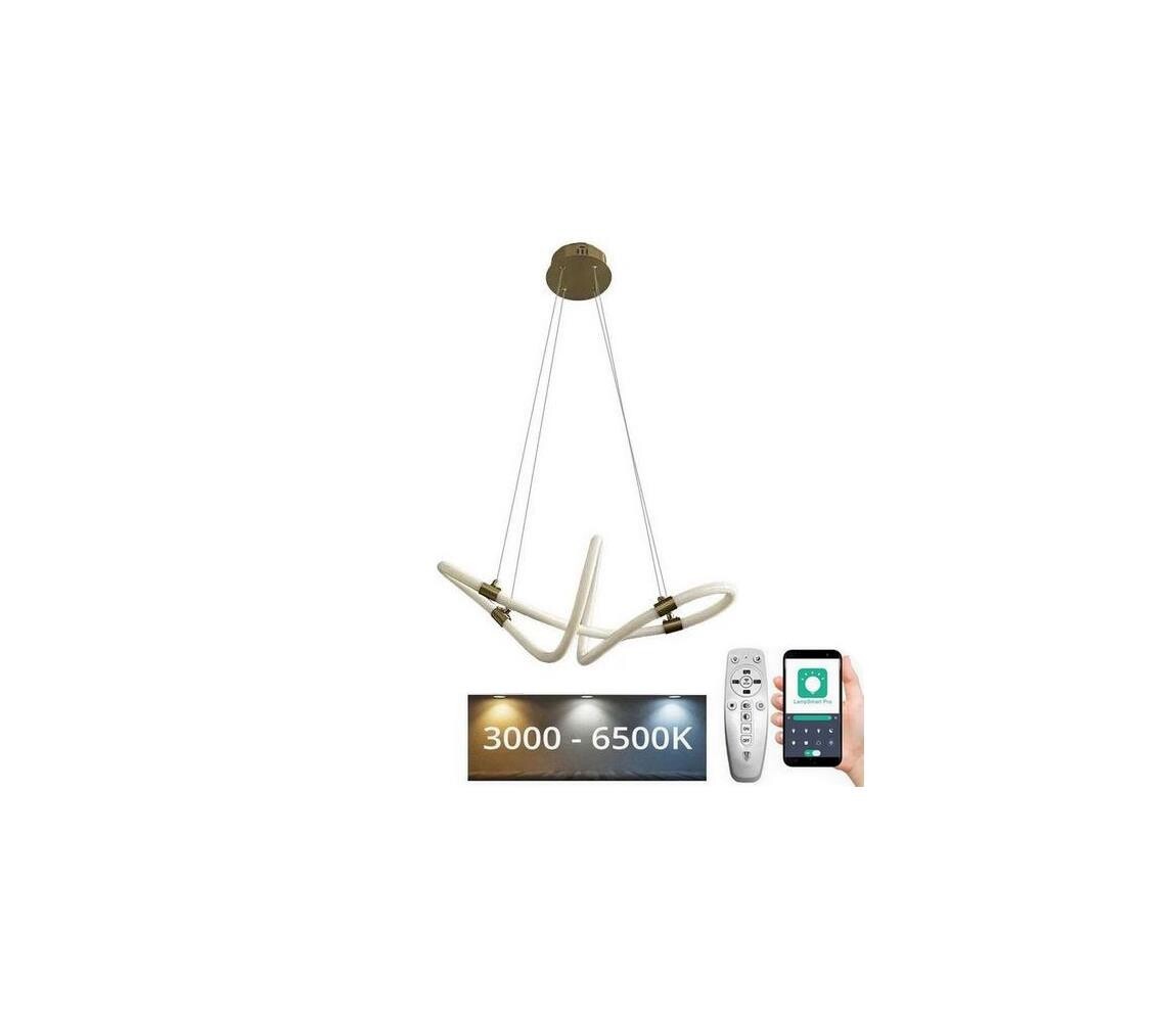 LED Stmívatelný lustr na lanku LED/25W/230V 3000-6500K + dálkové ovládání J4364/G