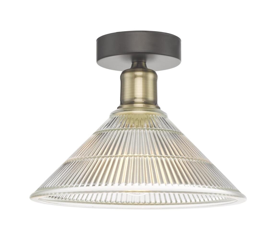 Där Lighting Där Lighting BOY0175 -Stropní svítidlo BOYD 1xE27/60W/230V pr. 25 cm mosaz/čirá BOY0175