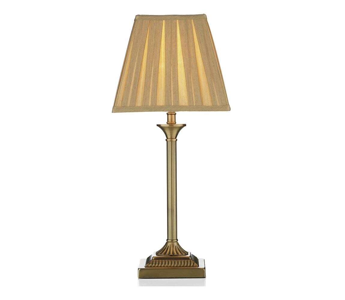 Där Lighting Där Lighting TAY4075-X - Stolní lampa TAYLOR 1xE14/40W/230V béžová/mosaz TAY4075-X