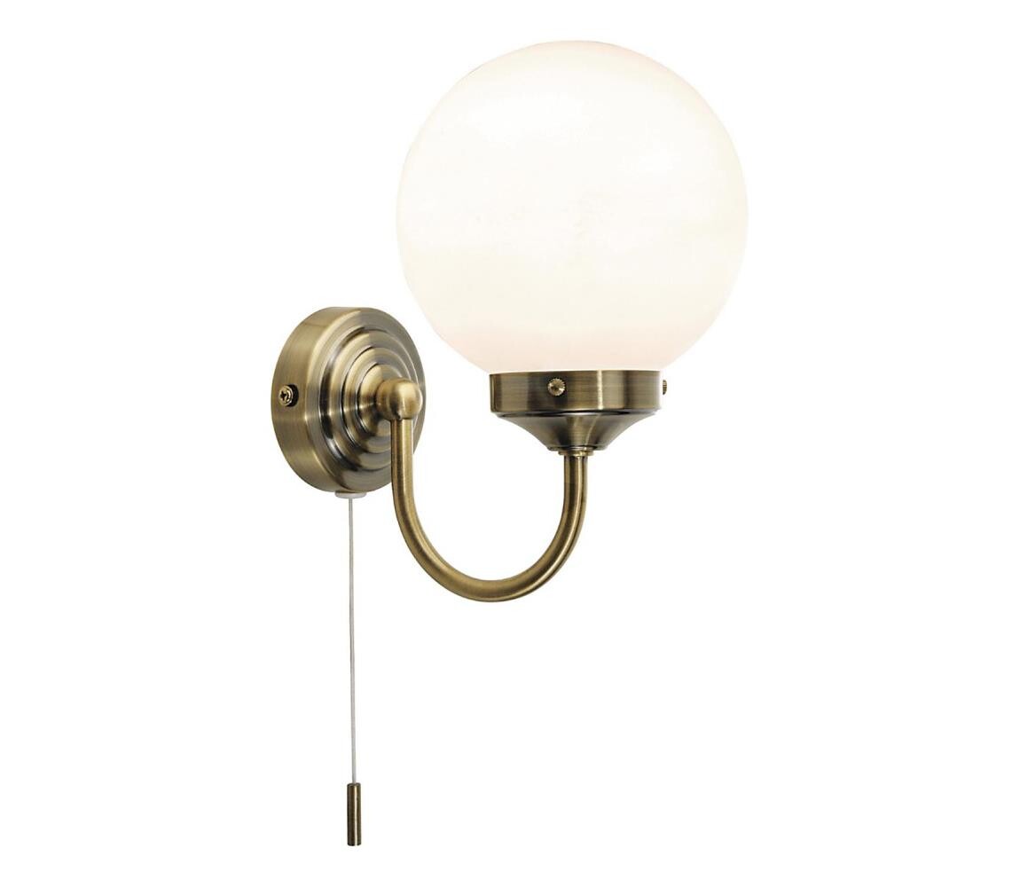 Där Lighting Där Lighting BAR0775 - Koupel. nástěnná lampa BARCLAY 1xE14/40W/230V IP44 mosaz BAR0775