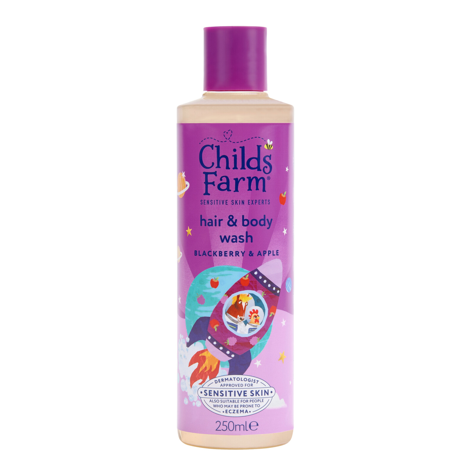 Childs Farm Mycí emulze na vlasy a tělo ostružina a jablko, 250 ml