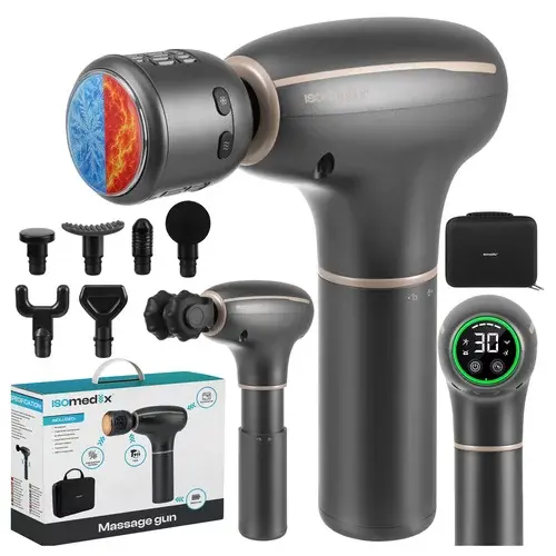 Masážní pistole Pro Ultra Vibration – 7 hlavic + horká/studená terapie