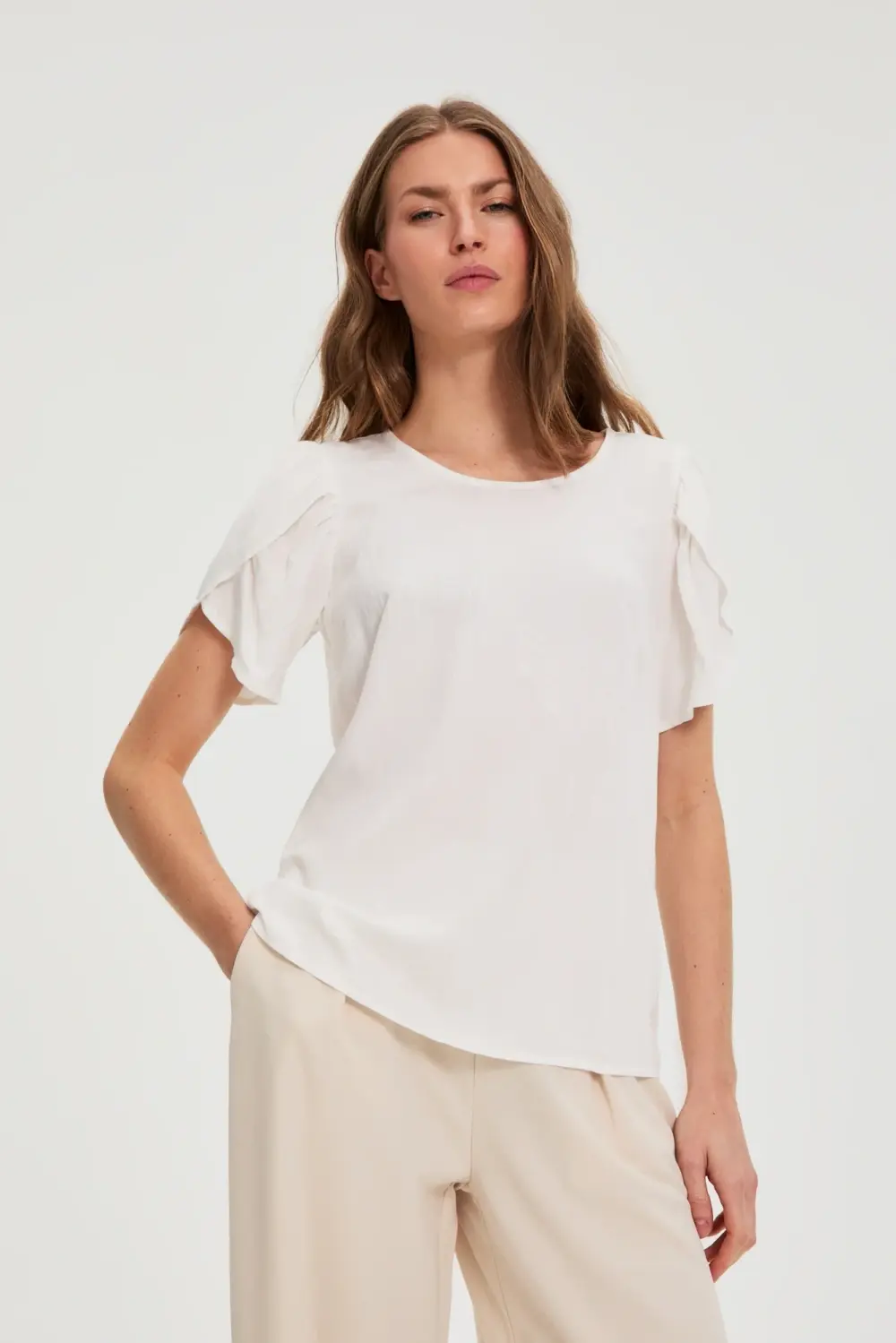 Dámská košile Marisse L-KO-4916 Off White