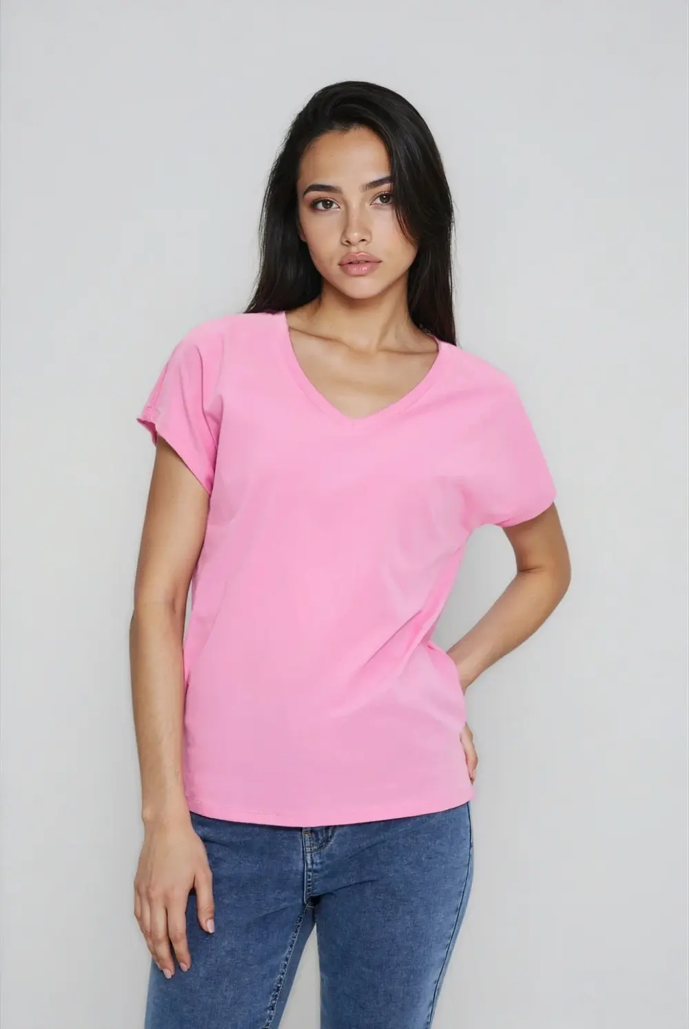 Marisse WOMEN'S TSHIRT L-TS-4951 PINK