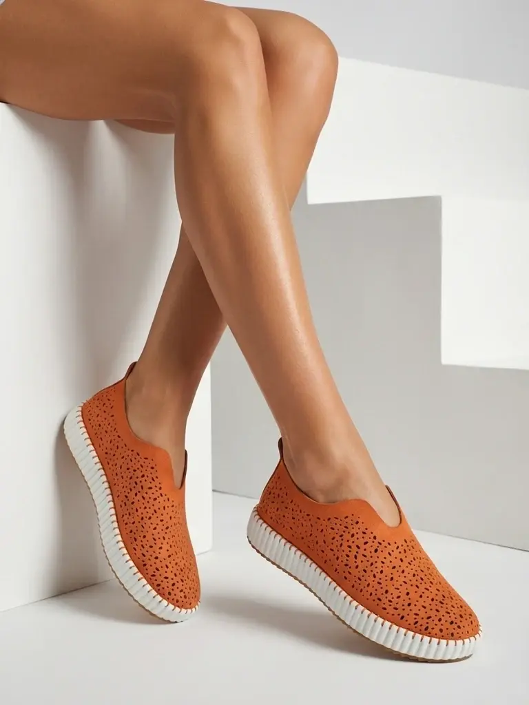 Slip-on dámské boty Resti Adella ORANGE