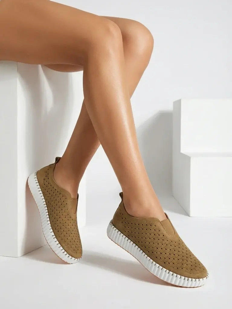 Dámské slip-on boty Rovira KHAKI
