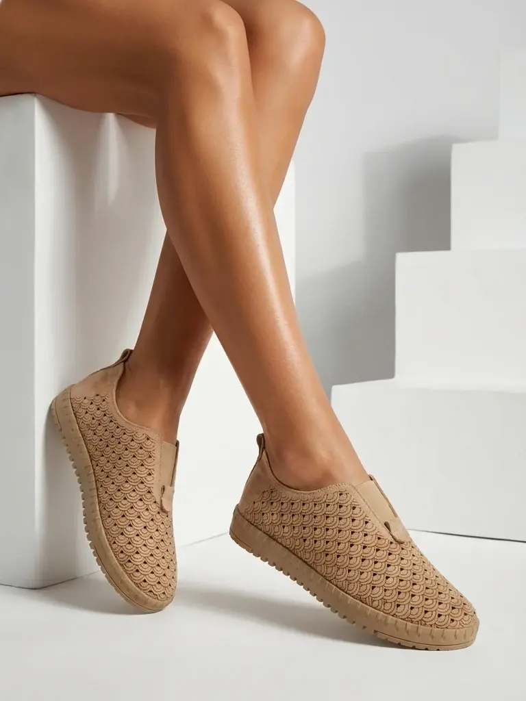Dámské slip-on boty Khaki