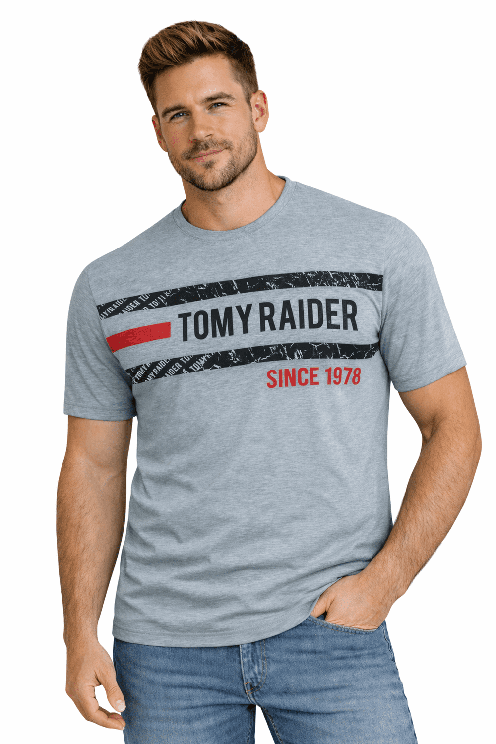 Pánské tričko Jumper - 3037 šedé