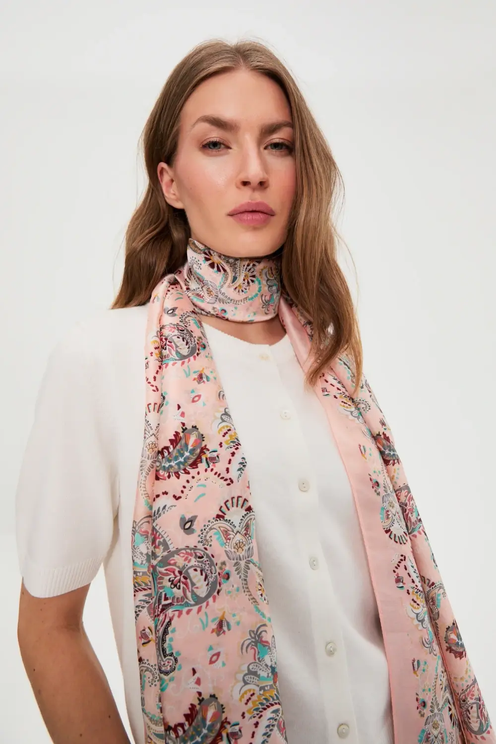 Šála Marisse L-Sz-4939 L. Růžová