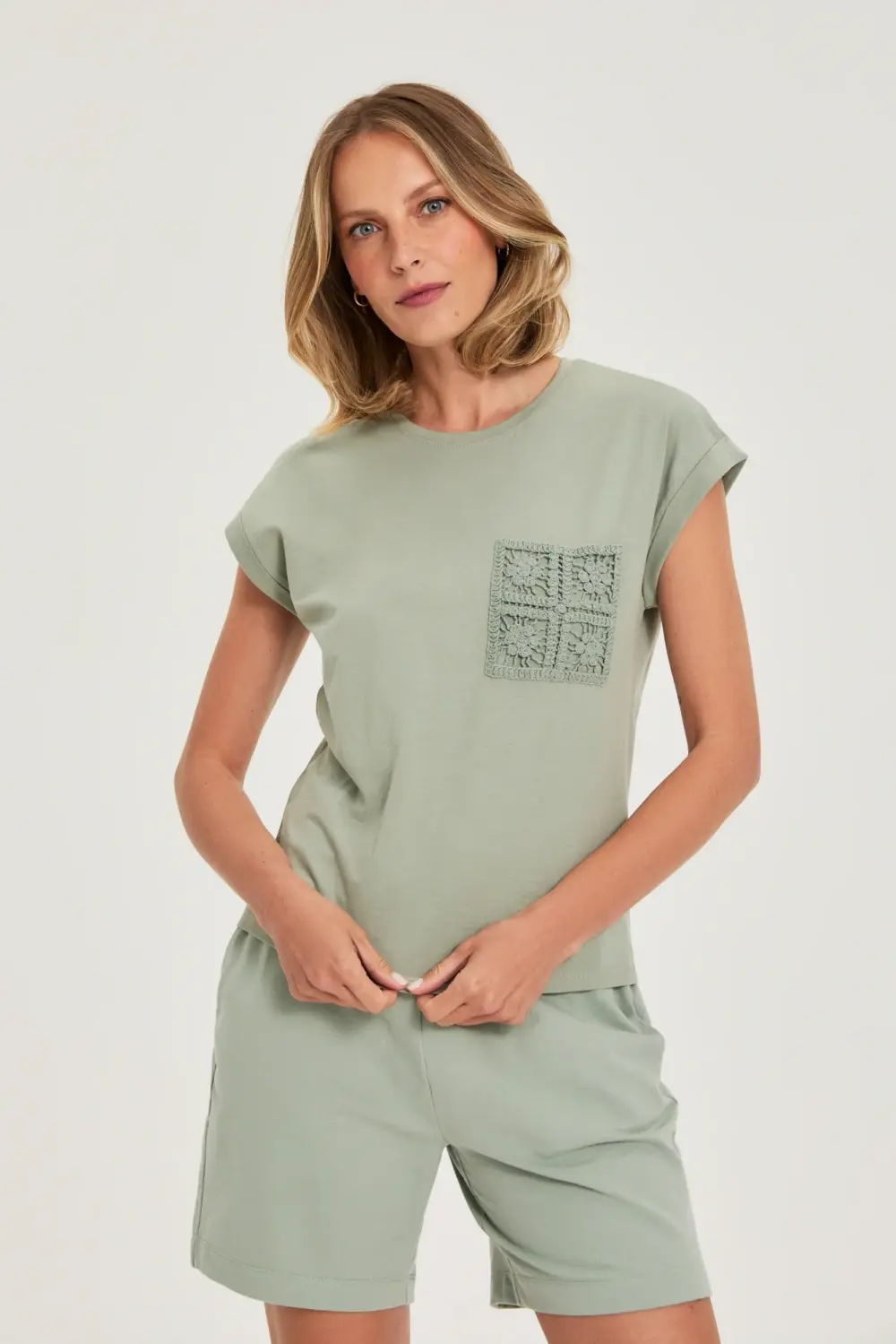 Marisse Women's Blouse L-Ts-4975 Olive