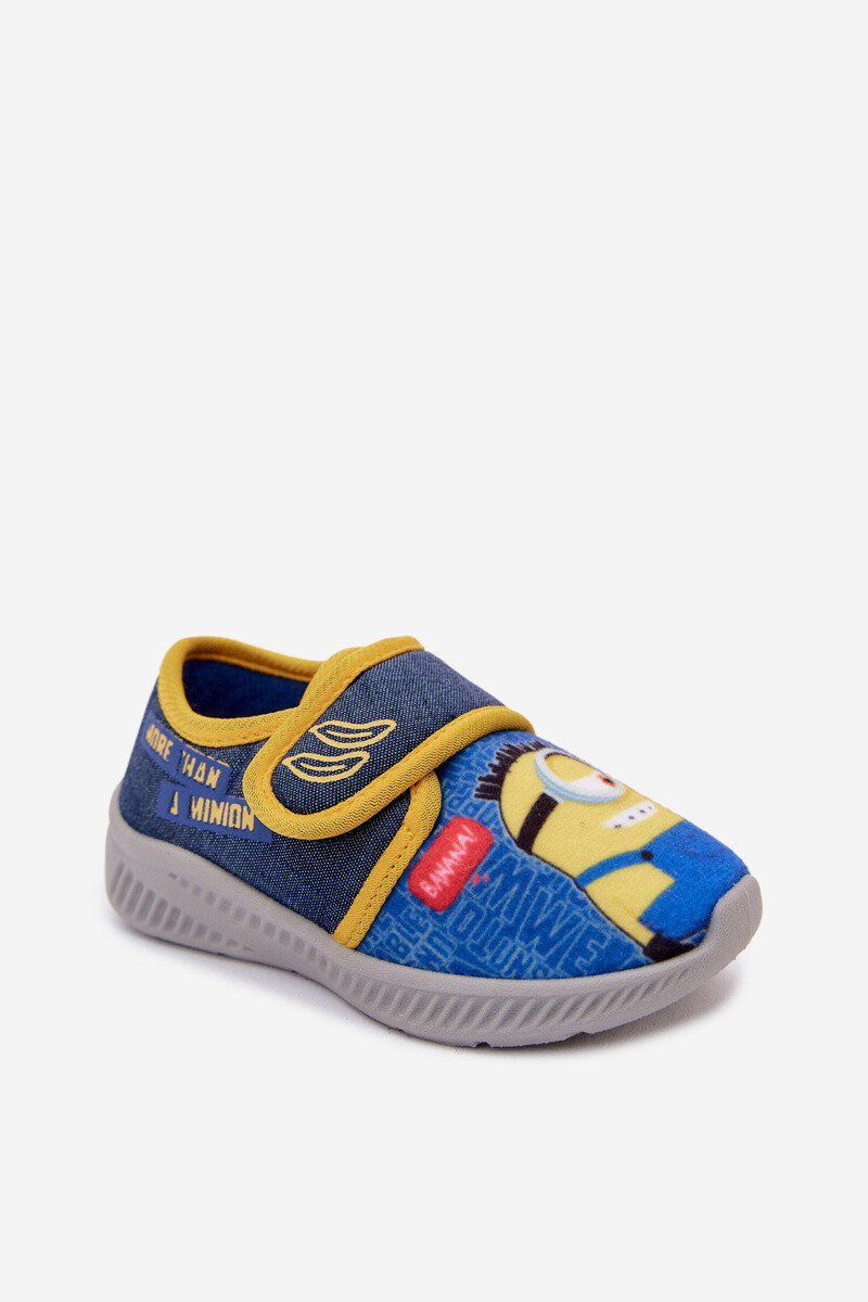 Dětské pantofle Minions modro-žluté