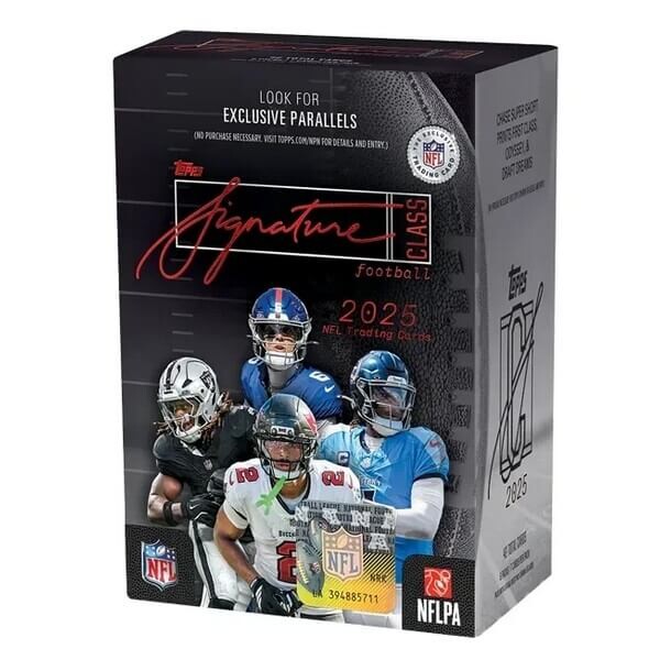 2025 Topps Signature Class Football Blaster box - karty NFL