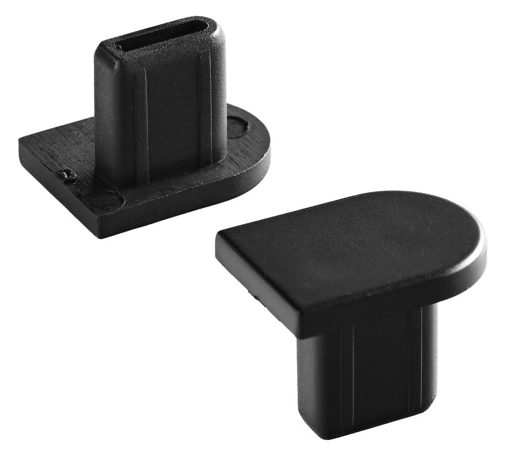 Gelco SPIRIT BLACK záslepka pojezdového profilu L/R, černá mat