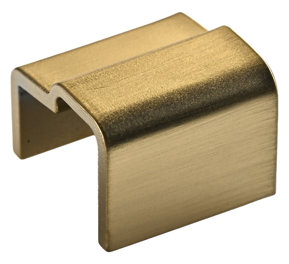 Gelco LUXOR GOLD MATT ukončení přetokové lišty, pravý, zlato mat