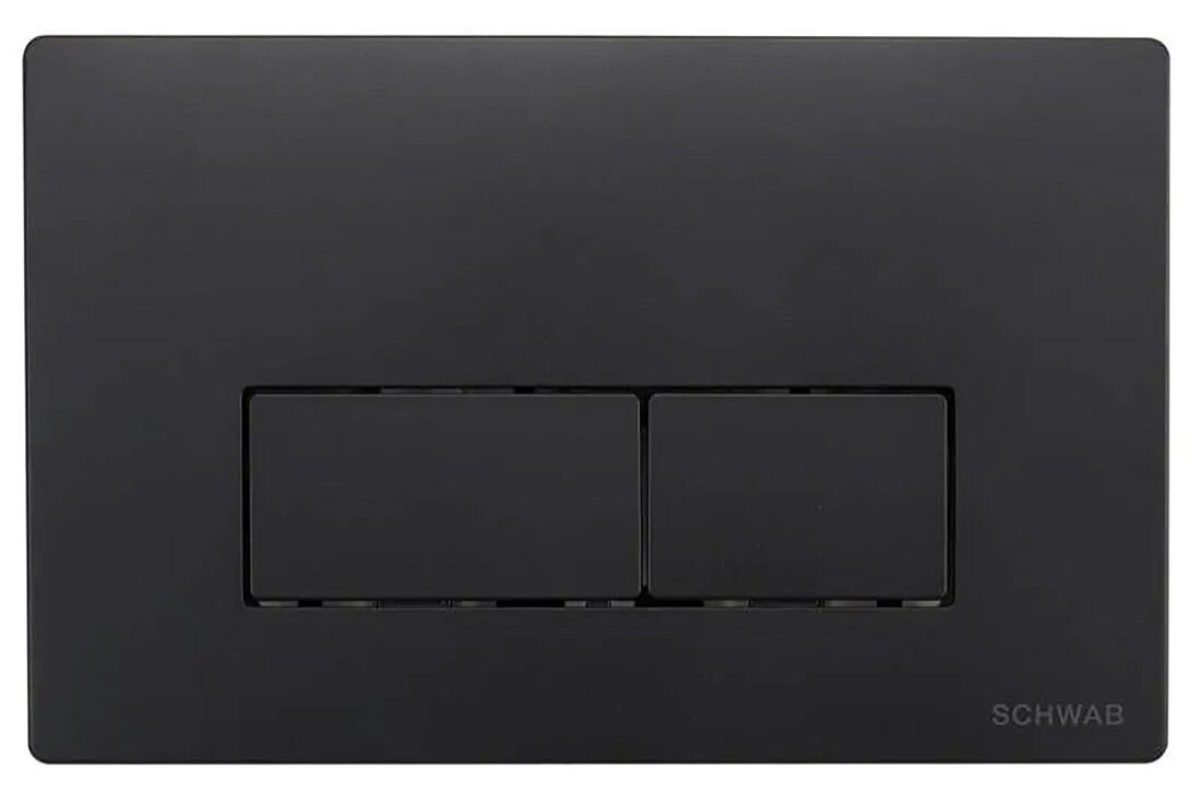 SCHWAB PLUTO ovládací tlačítko, 247x160 mm, černá mat