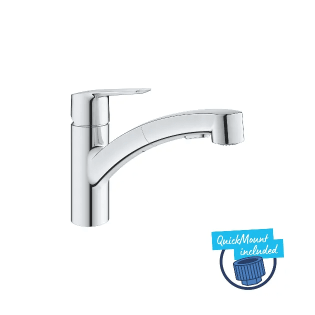 Grohe 1012410000 - Dřezová baterie s výsuvnou sprškou, chrom