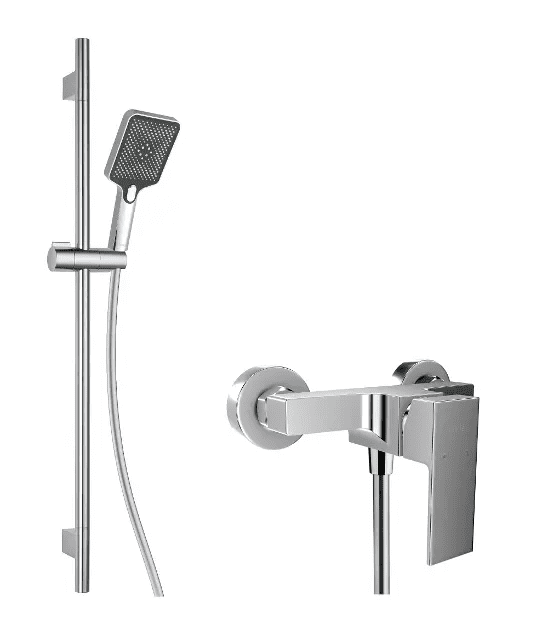 kielle 10211SN10 - Sprchový set s baterií, tyčí, hadicí a sprchovou hlavicí, chrom