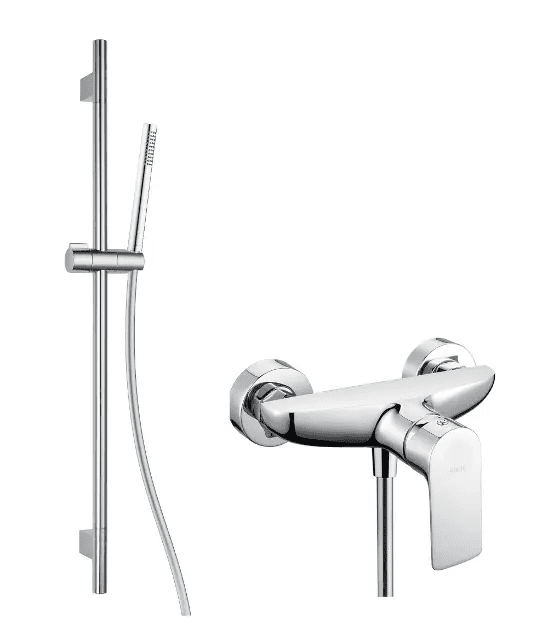 kielle 20618SN30 - Sprchový set s baterií, tyčí, hadicí a sprchovou hlavicí EcoSpare, chrom