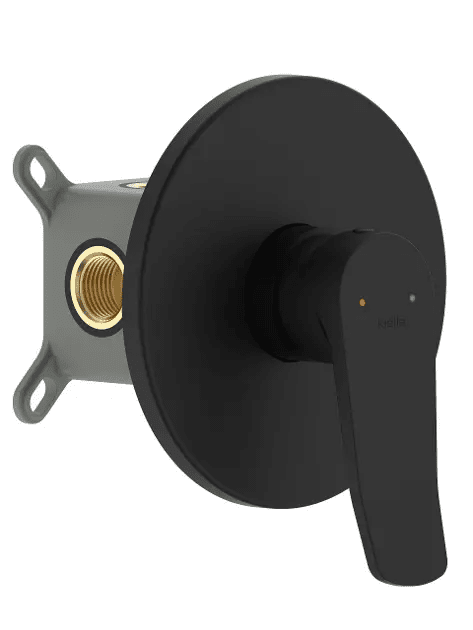kielle 10227204 - Baterie pod omítku pro 1 spotřebič, s tělesem, matná černá