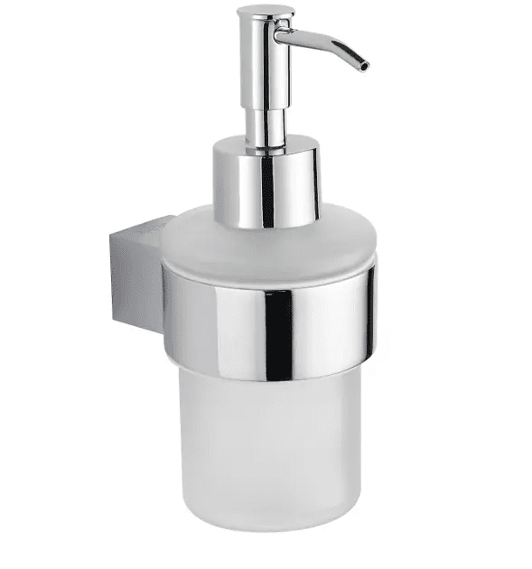 kielle 40118030 - Dávkovač mýdla s držákem, matné sklo/chrom