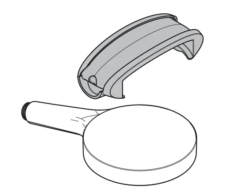 Hansgrohe 93829000 - Náhradní sprcha s adaptérem Allrounder, chrom