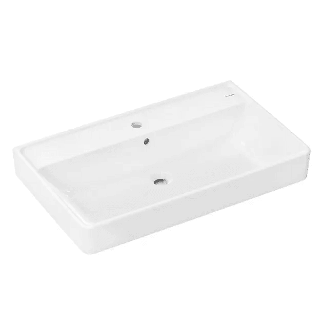 Hansgrohe 60225450 - Umyvadlo 80x48 cm, s přepadem, otvor pro baterii, bílá